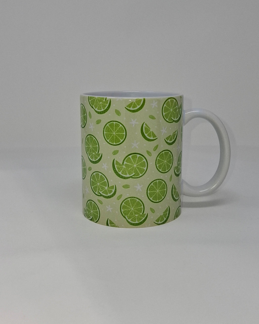 Lime Mug and Circular Coaster Set