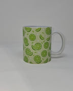 Lime Mug and Circular Coaster Set