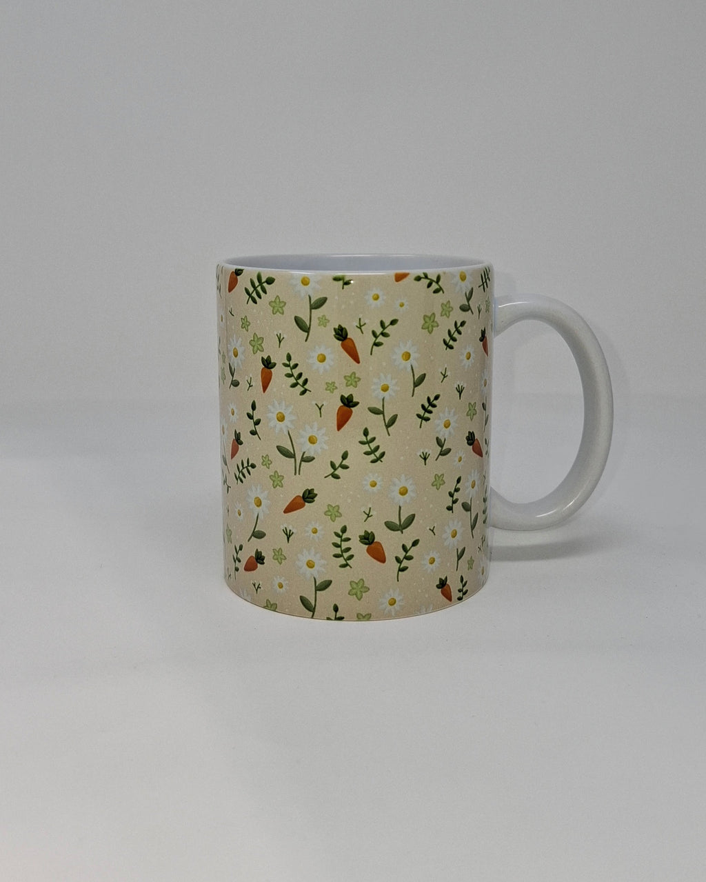 Carrot Mug and Circular Coaster Set