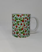 Strawberry Mug and Circular Coaster Set