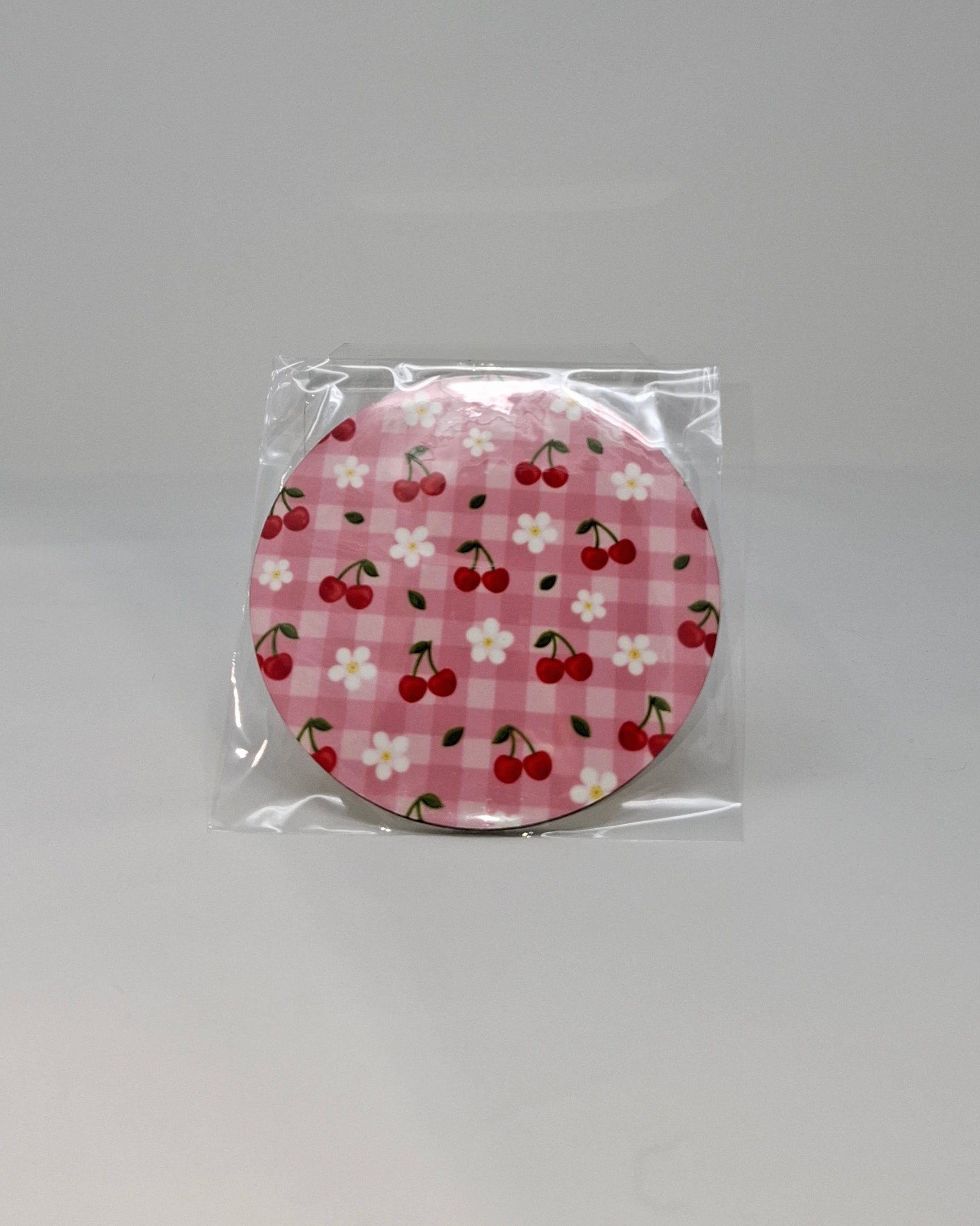 Cherry Bloom Picnic - Circular Coaster