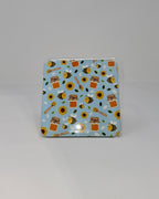 Blue Bee Square Coaster