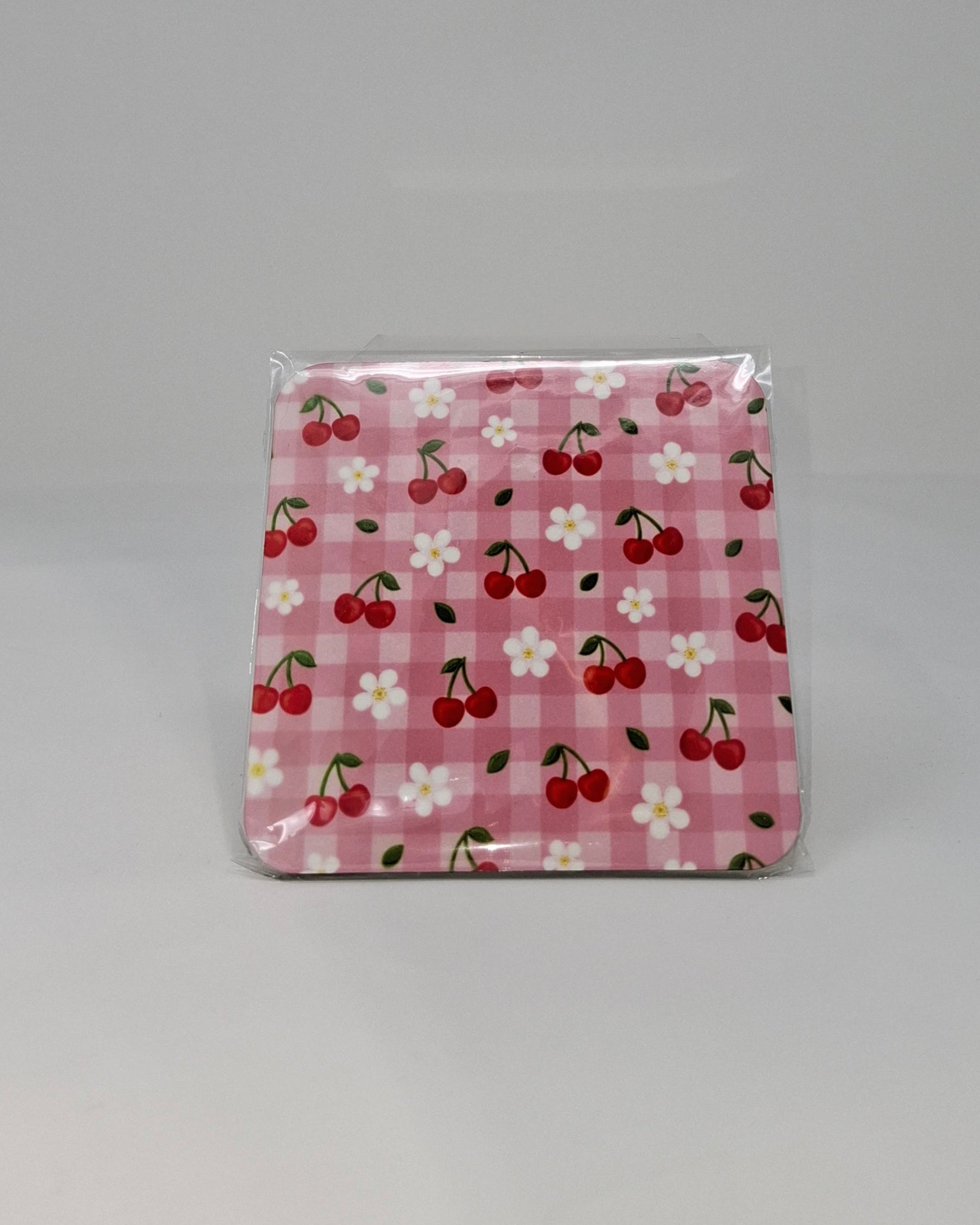 Cherry Bloom Picnic - Square Coaster
