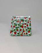 Strawberry Picnic Square Coaster