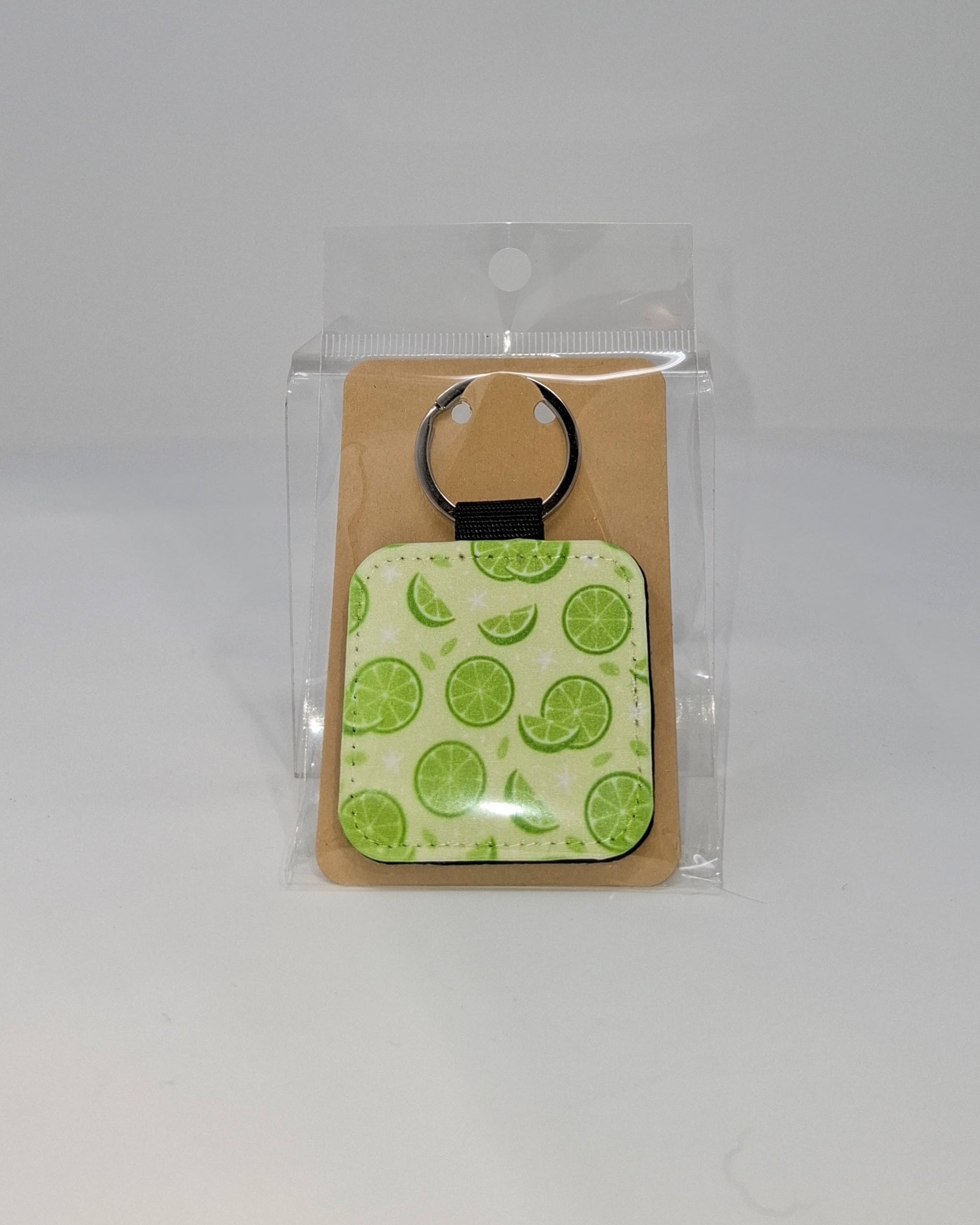 Lime Square Keychain