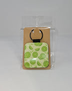 Lime Square Keychain