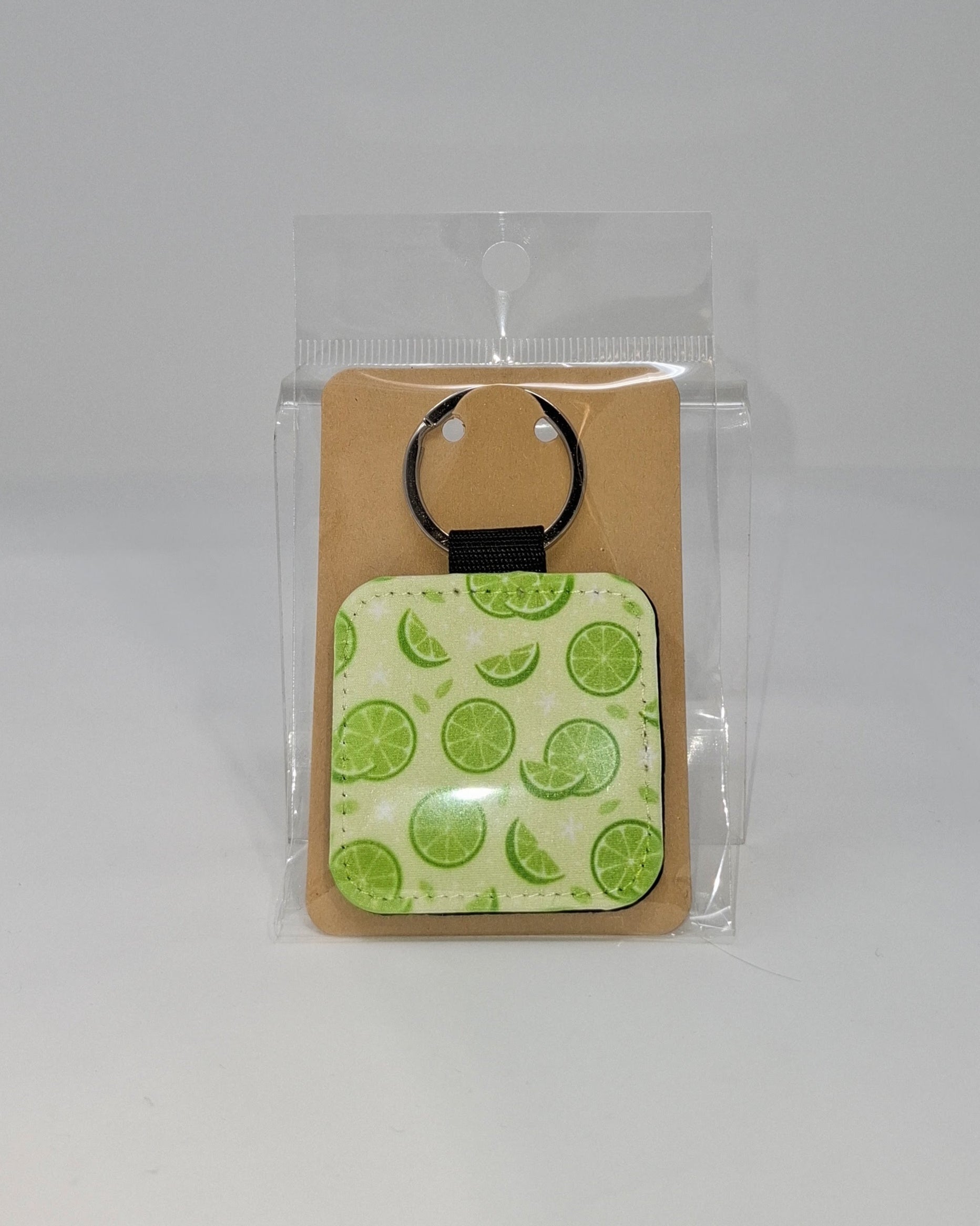 Lime Square Keychain