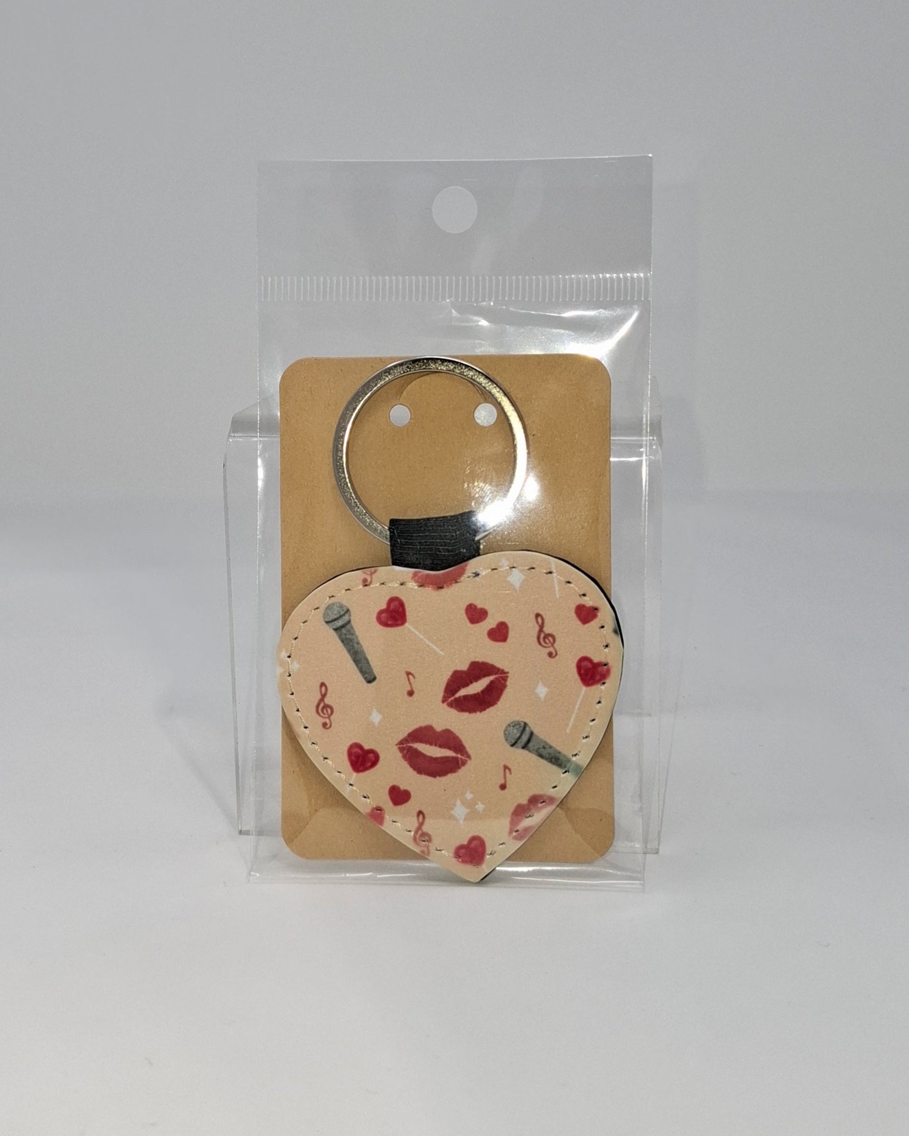 Singer Heart Keychain