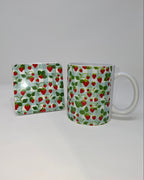 Strawberry Mug and Square Coaster Set