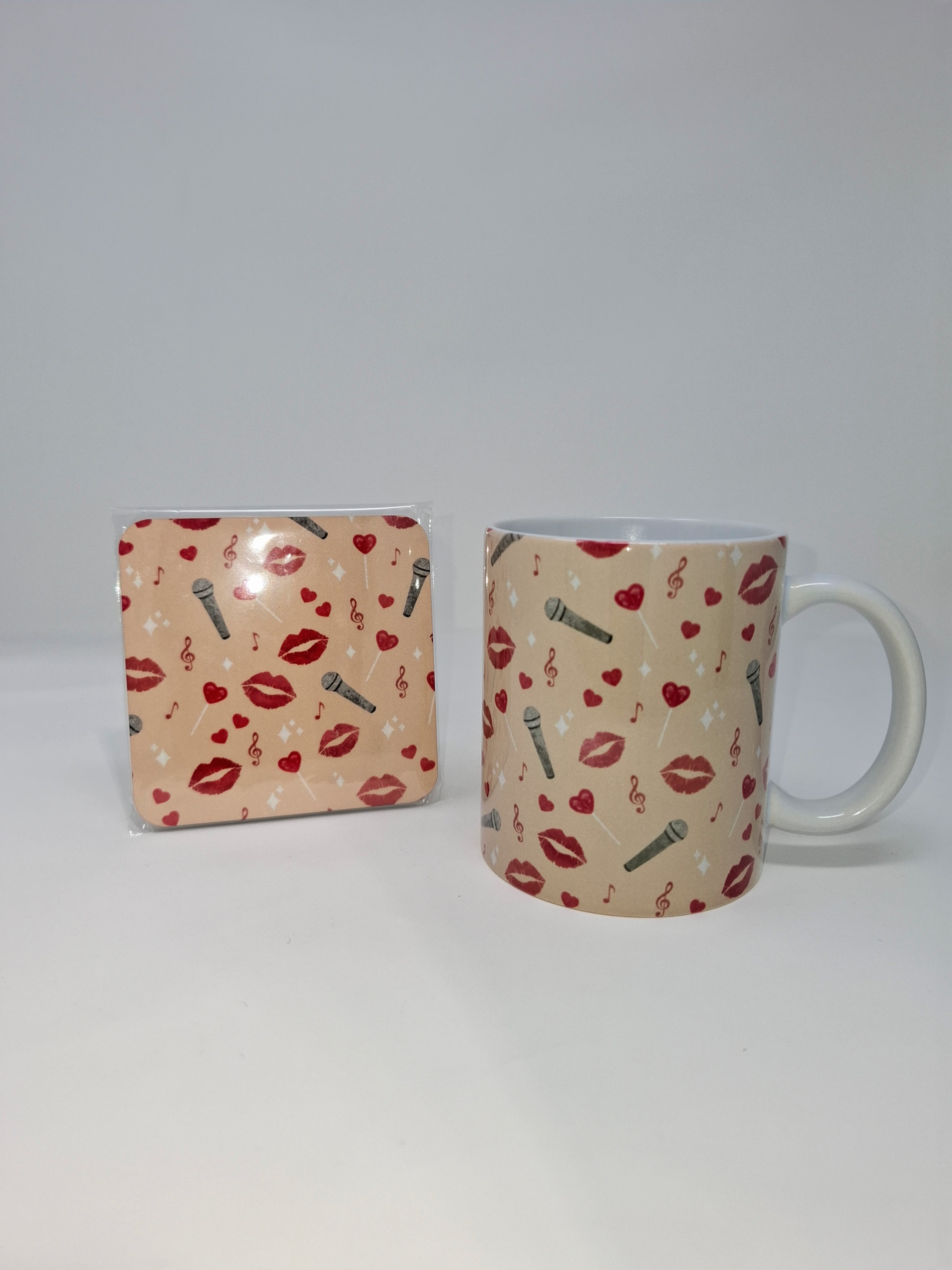 Singer Mug and Square Coaster Set