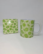 Lime Mug and Square Coaster Set