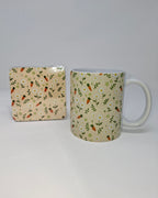 Carrot Mug and Square Coaster Set