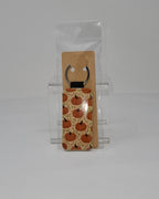 Pumpkin with Vines Rectangular Keychain