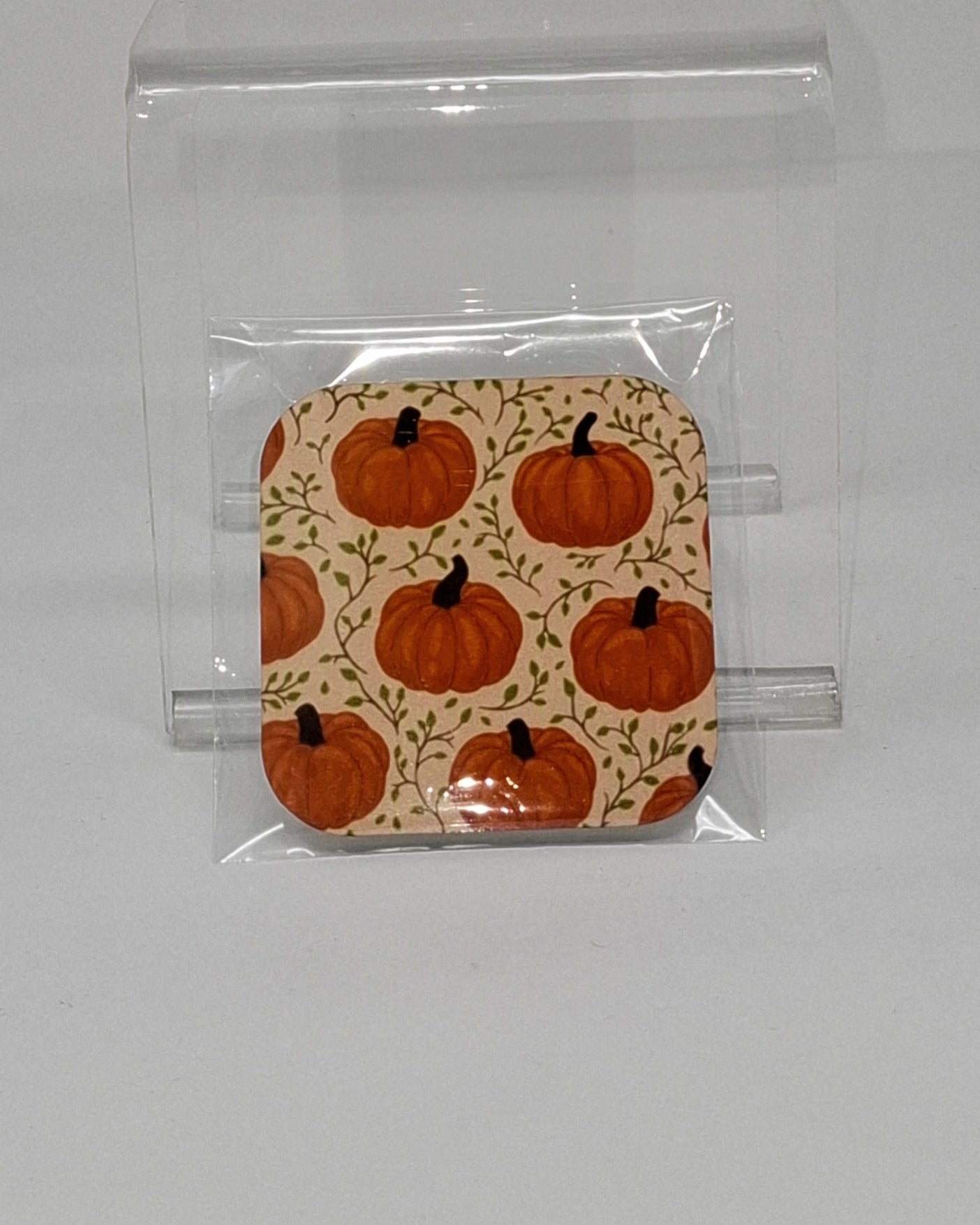 Pumpkin with Vines Fridge Magnet
