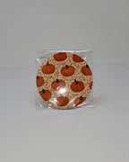 Pumpkin with Vines Circular Coaster