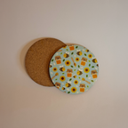 Blue Bee Circular Coaster