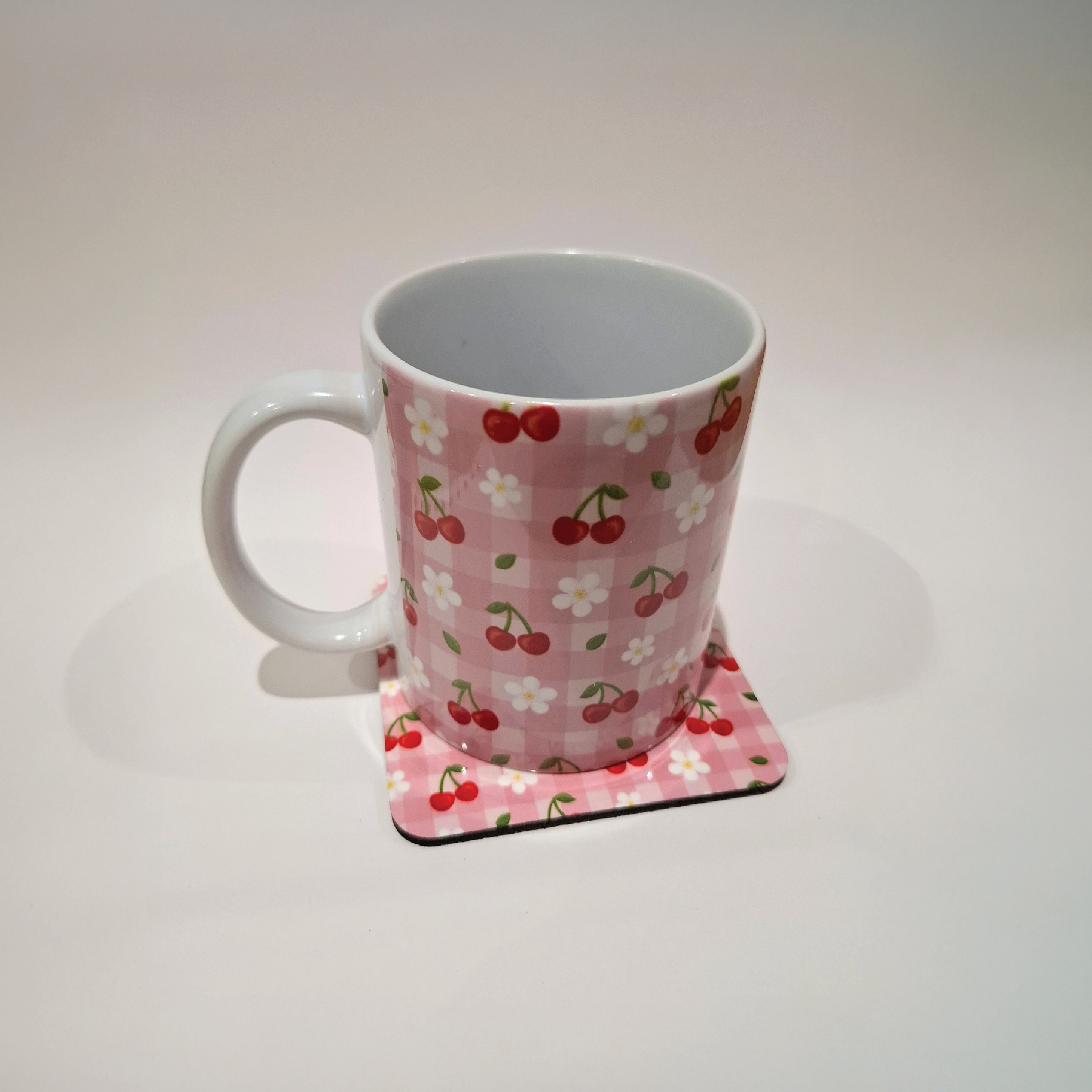 Cherry Bloom Picnic - Square Coaster