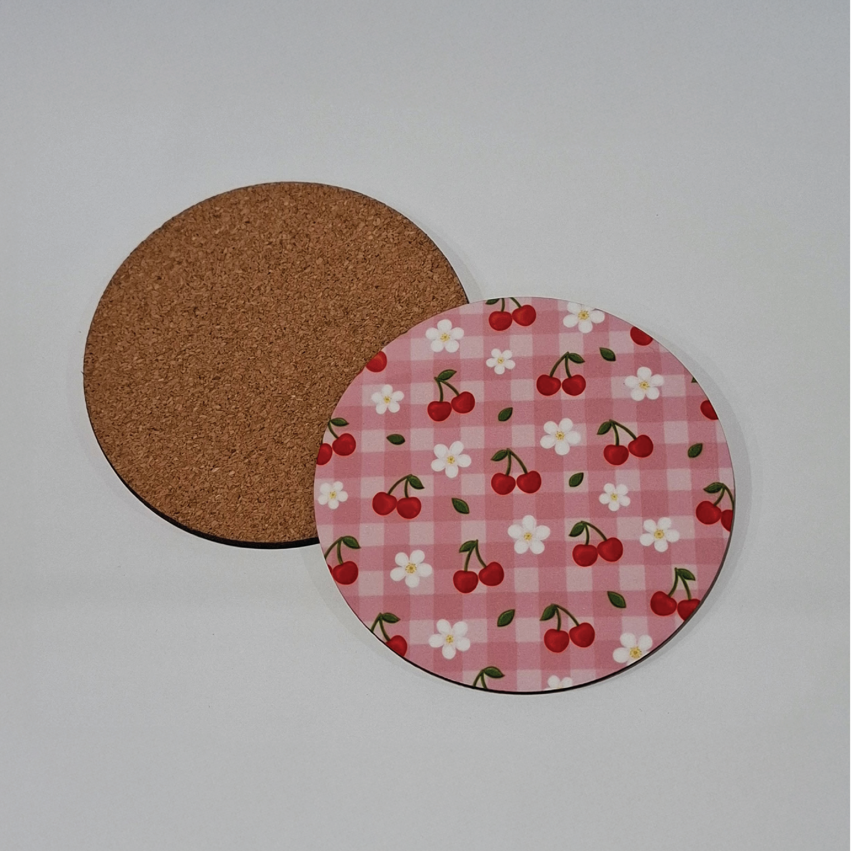 Cherry Bloom Picnic - Circular Coaster