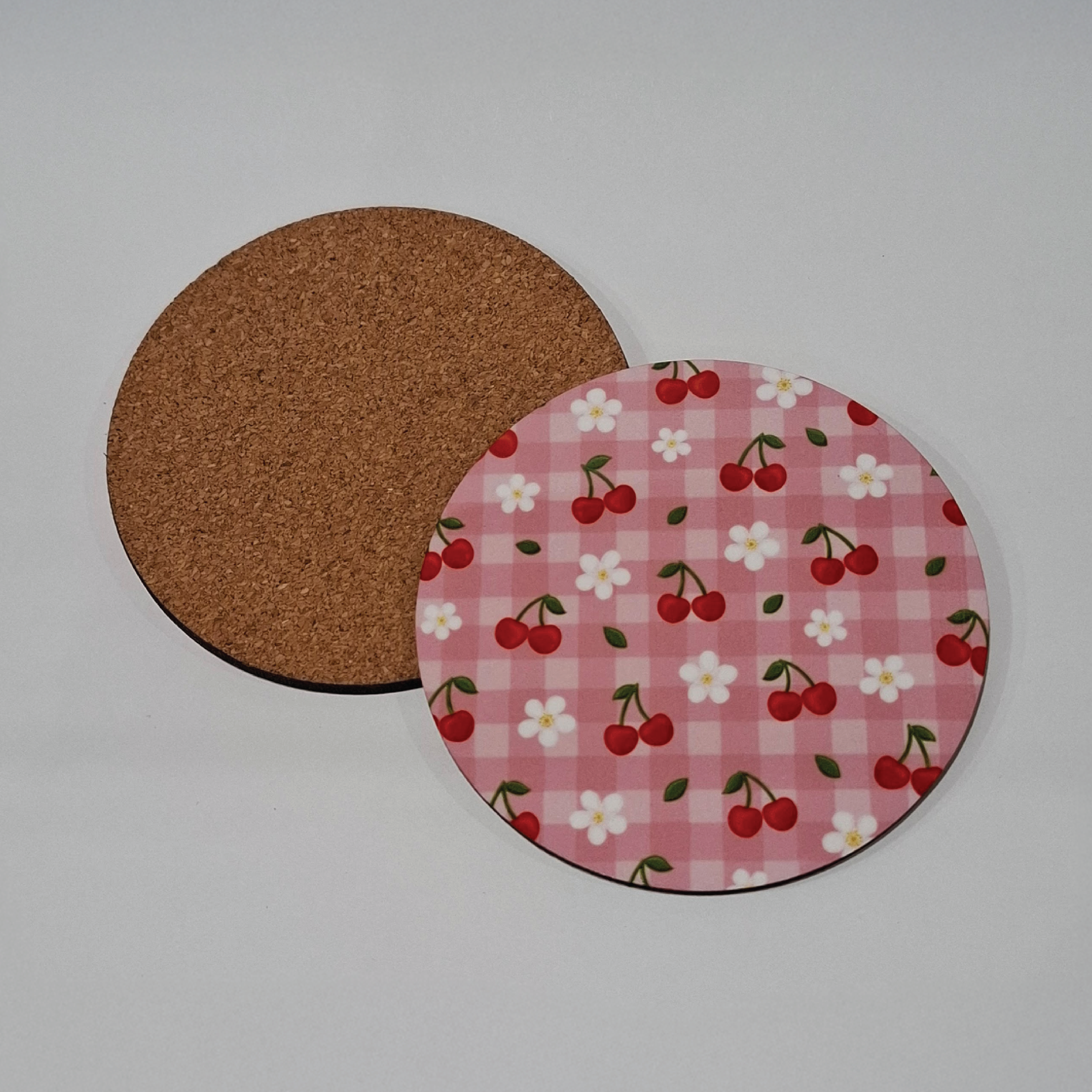 Cherry Bloom Picnic - Circular Coaster