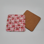 Cherry Bloom Picnic - Square Coaster
