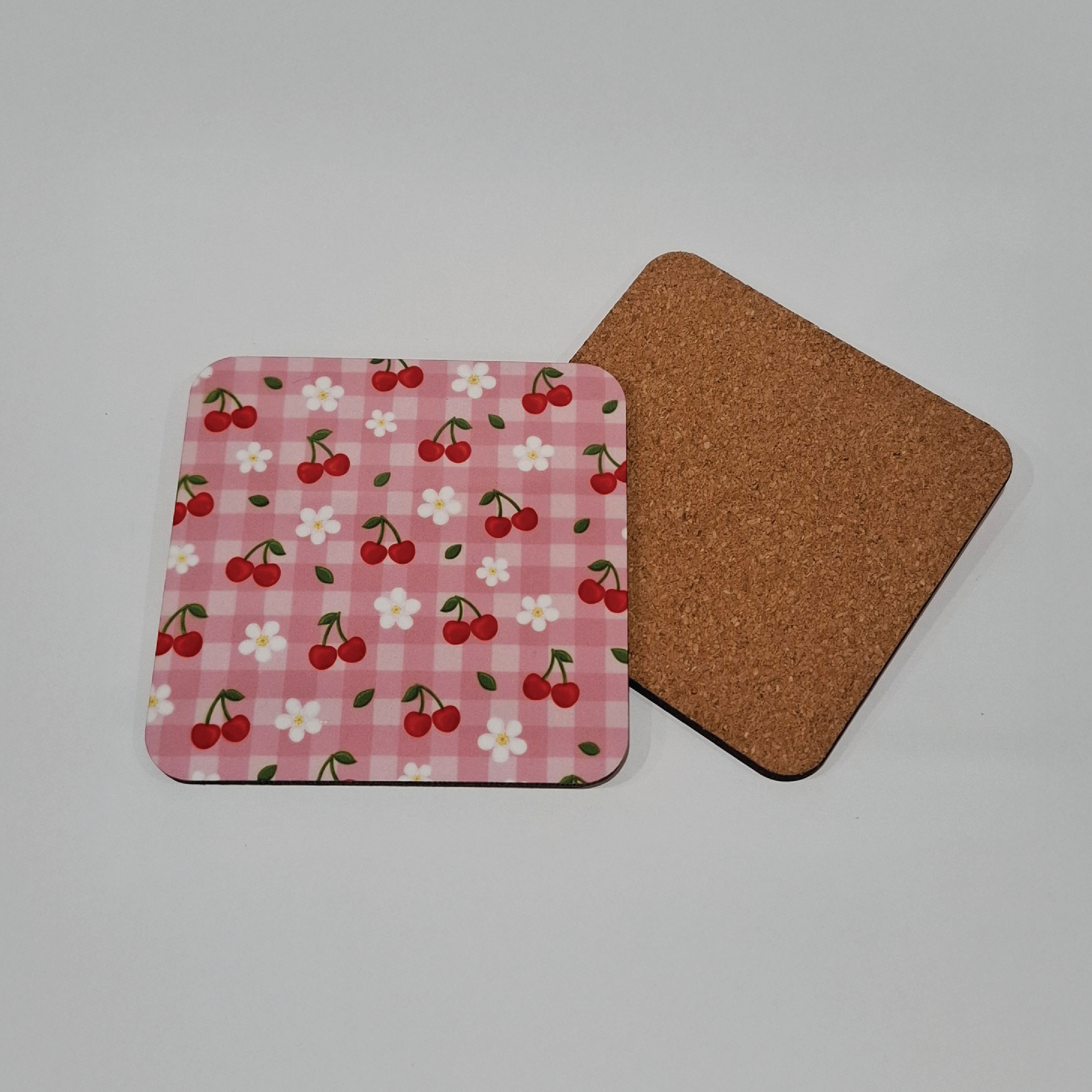 Cherry Bloom Picnic - Square Coaster