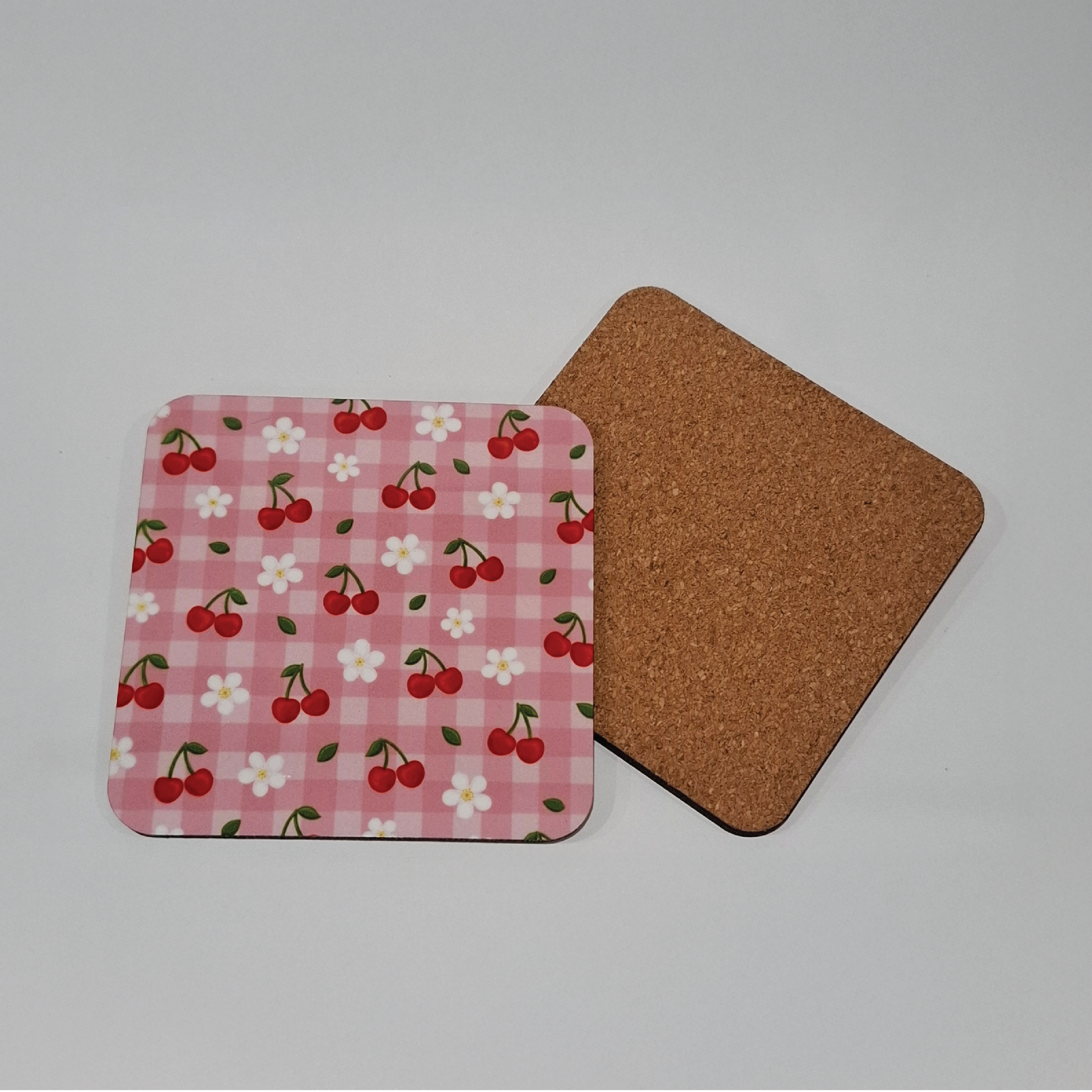 Cherry Bloom Picnic - Square Coaster