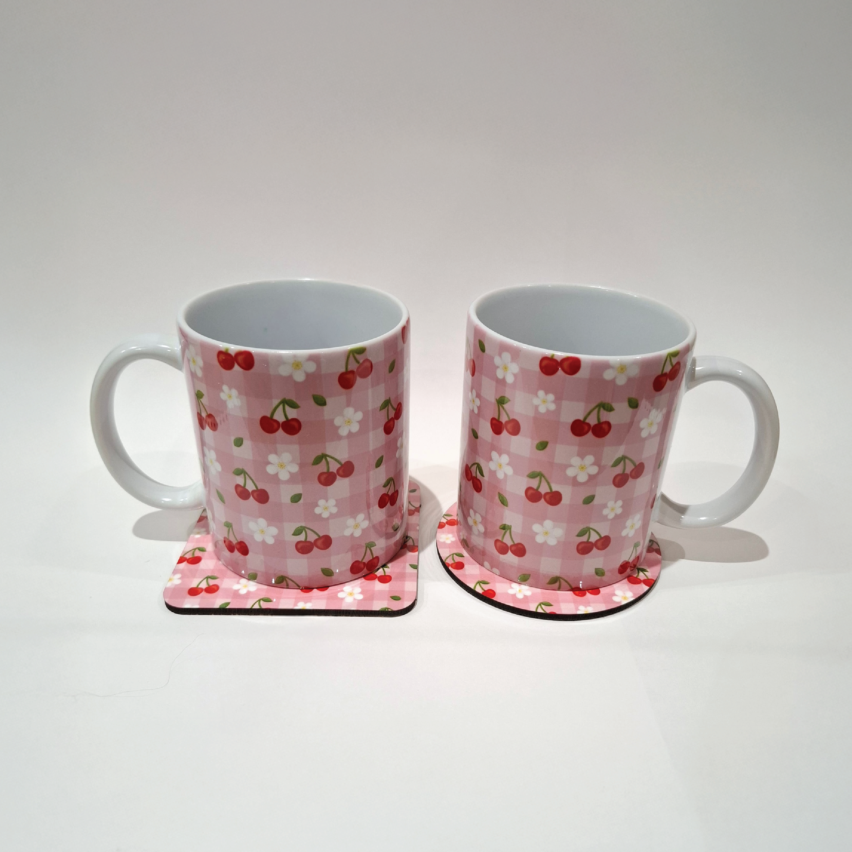 Cherry Bloom Picnic - Square Coaster