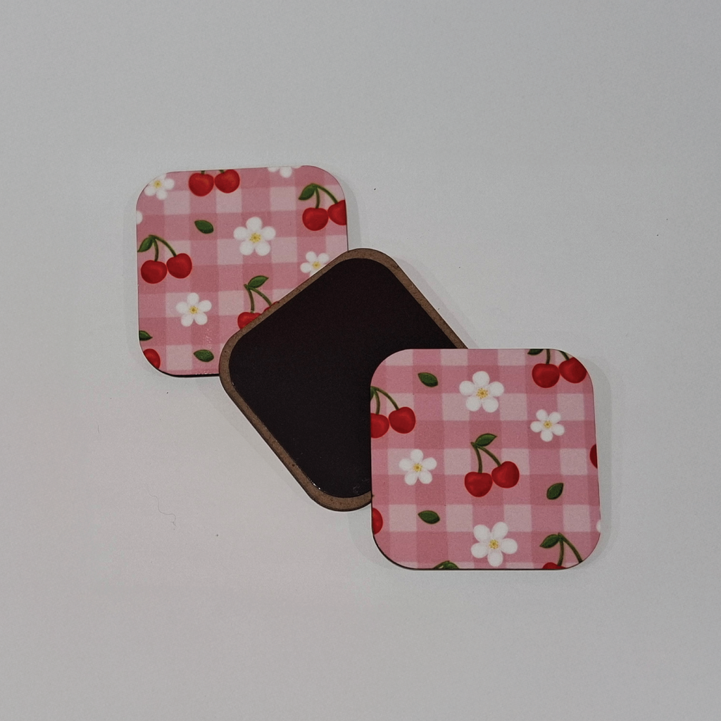 Cherry Bloom Picnic - Fridge Magnet