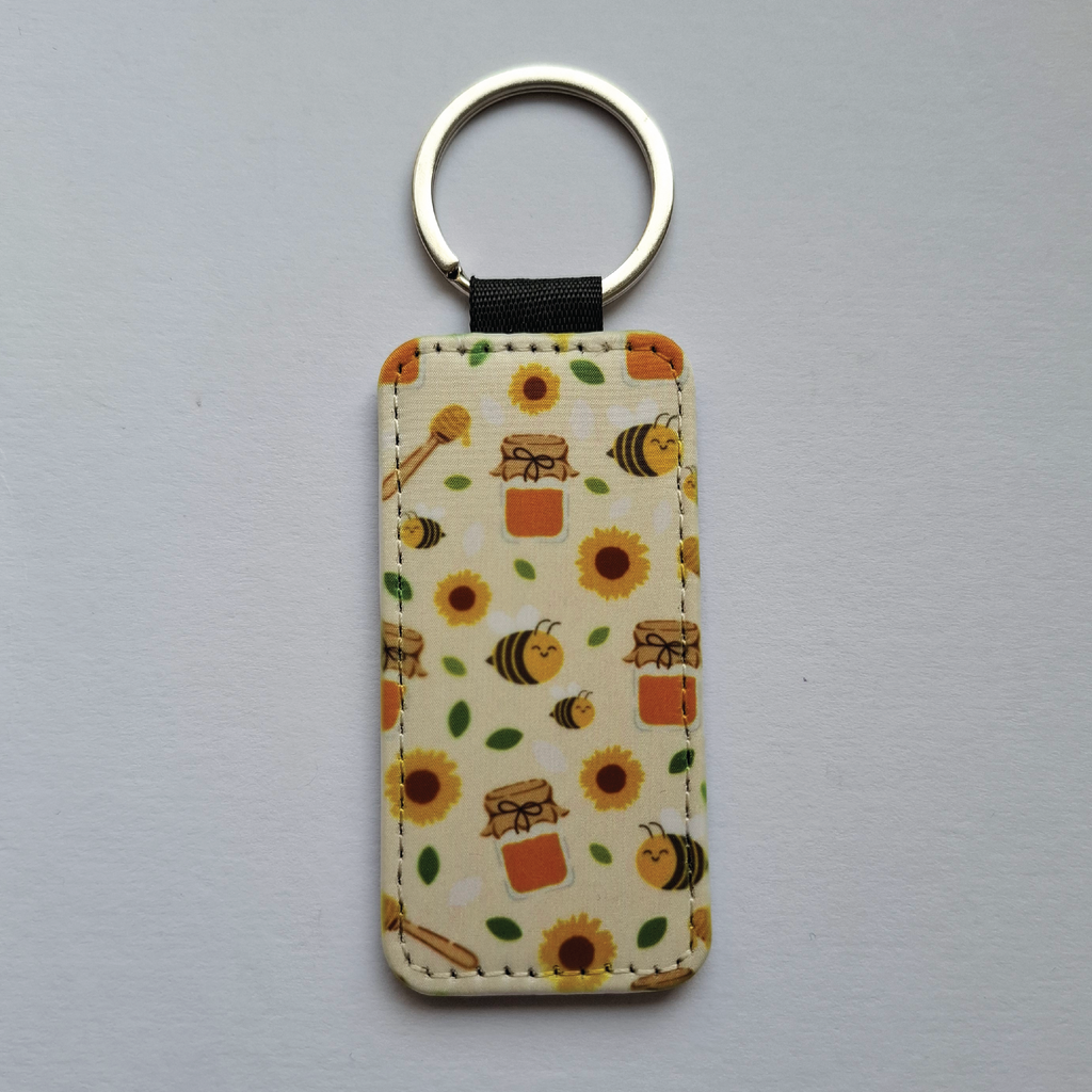 Yellow Bee Keychain