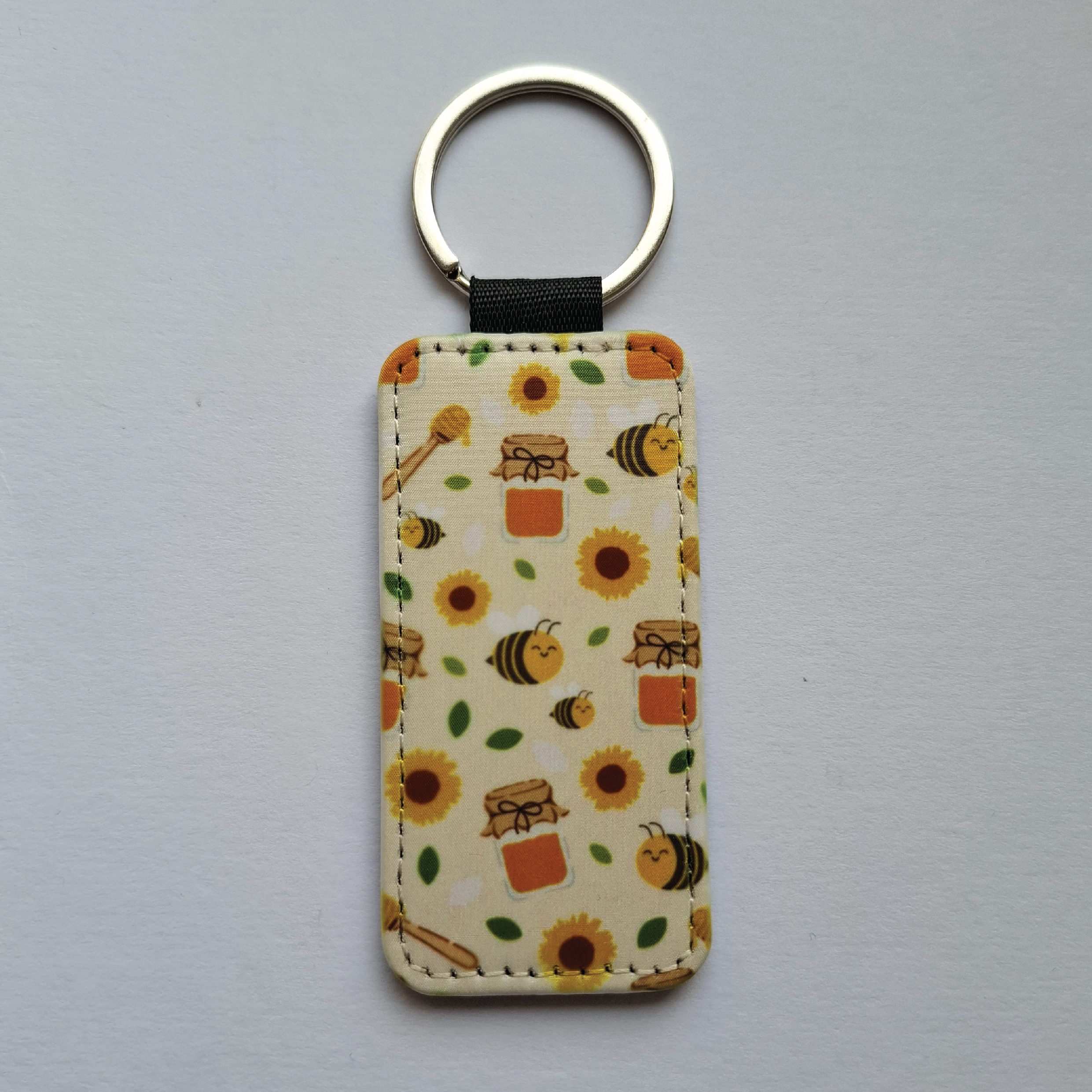 Yellow Bee Keychain