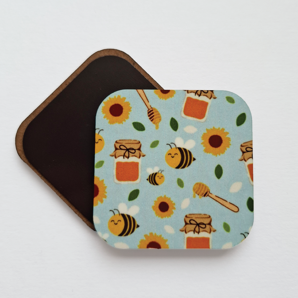 Blue Bee Fridge Magnet