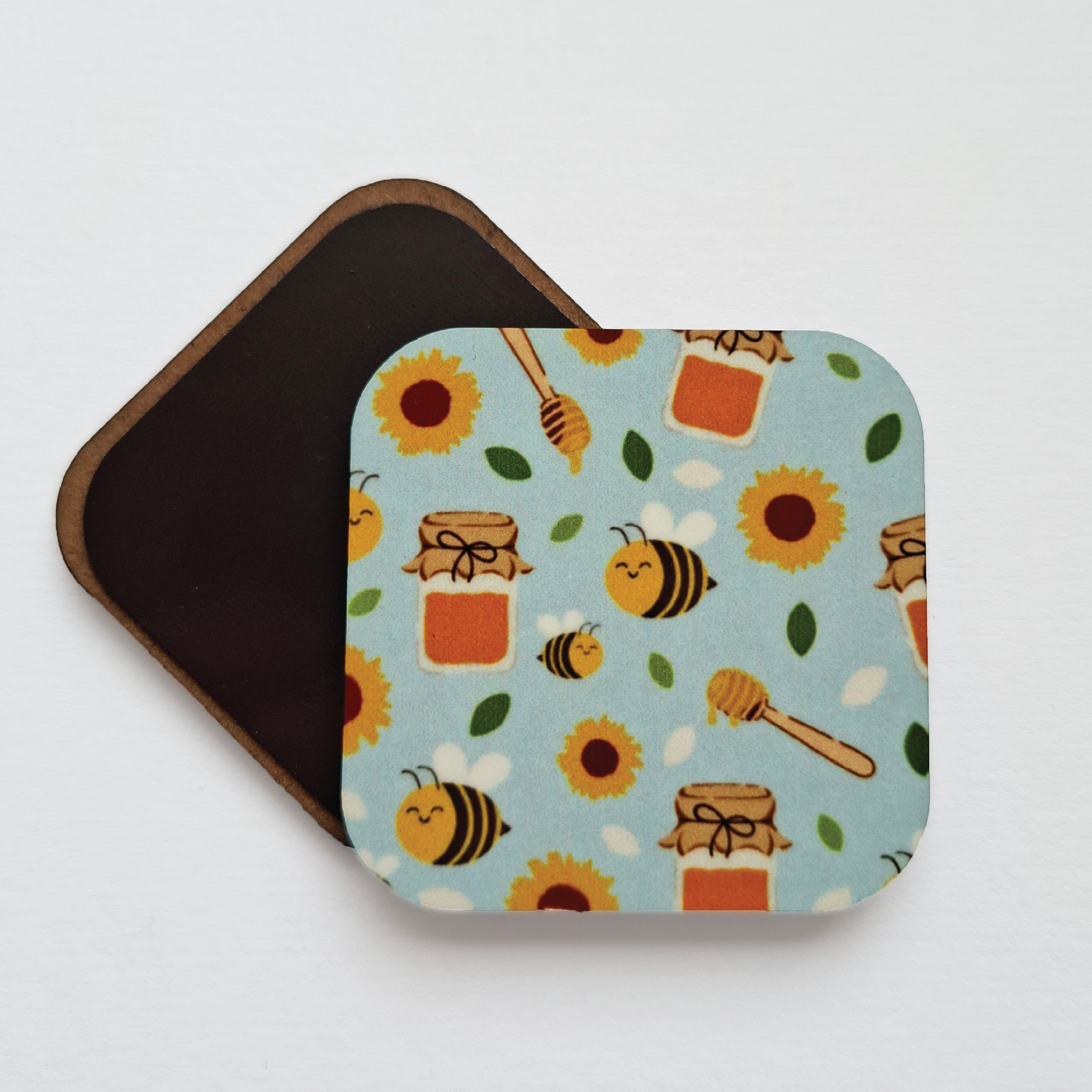 Blue Bee Fridge Magnet