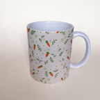 Carrot Mug and Circular Coaster Set