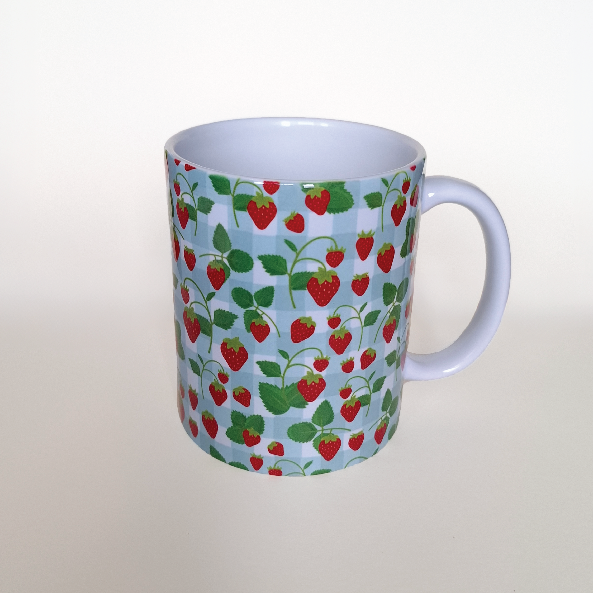 Strawberry Mug and Square Coaster Set