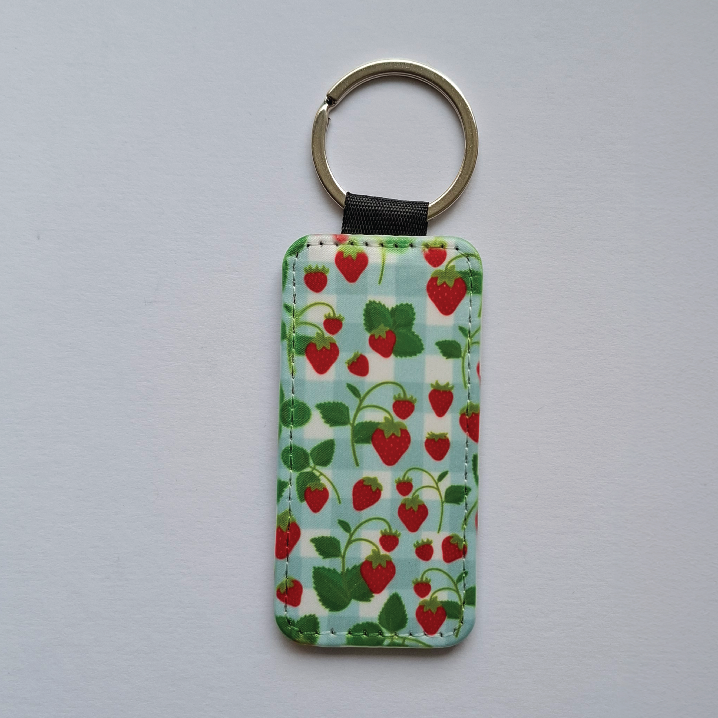 Strawberry Picnic Keychain